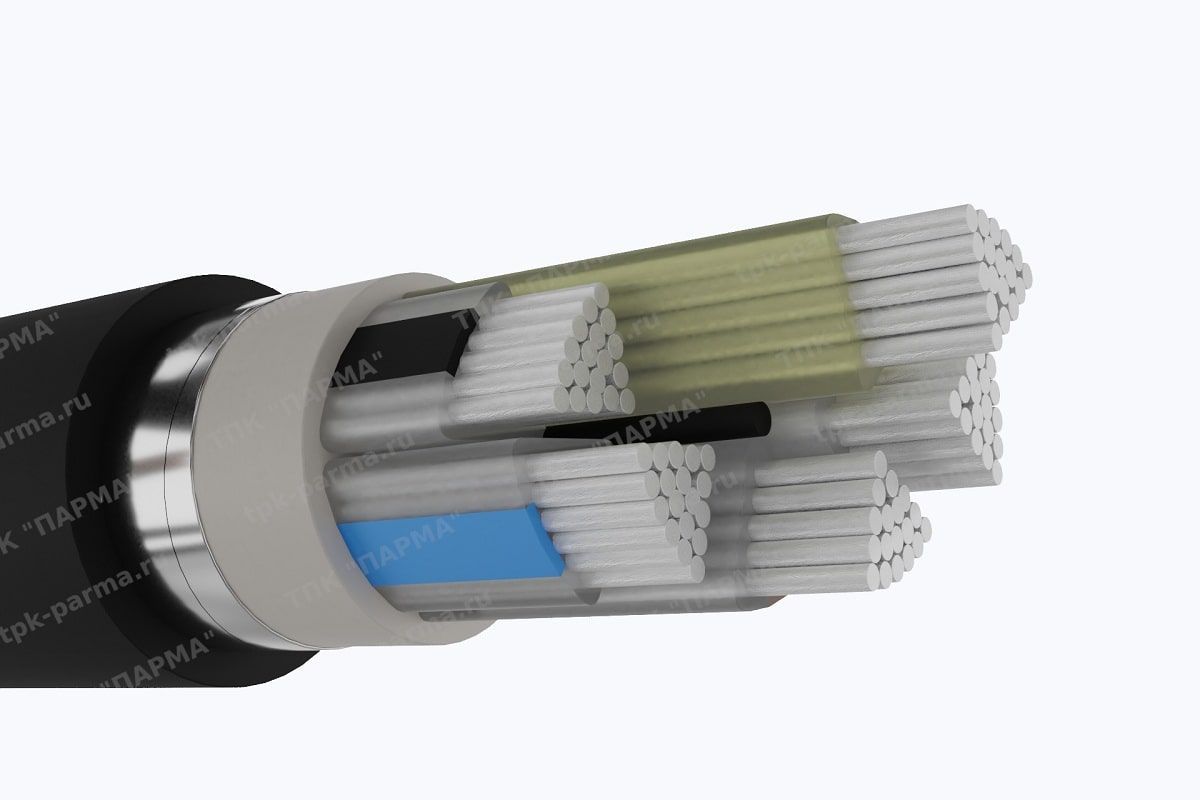 Фотография провода Кабель АПвБШп 5х50 - 1кВ