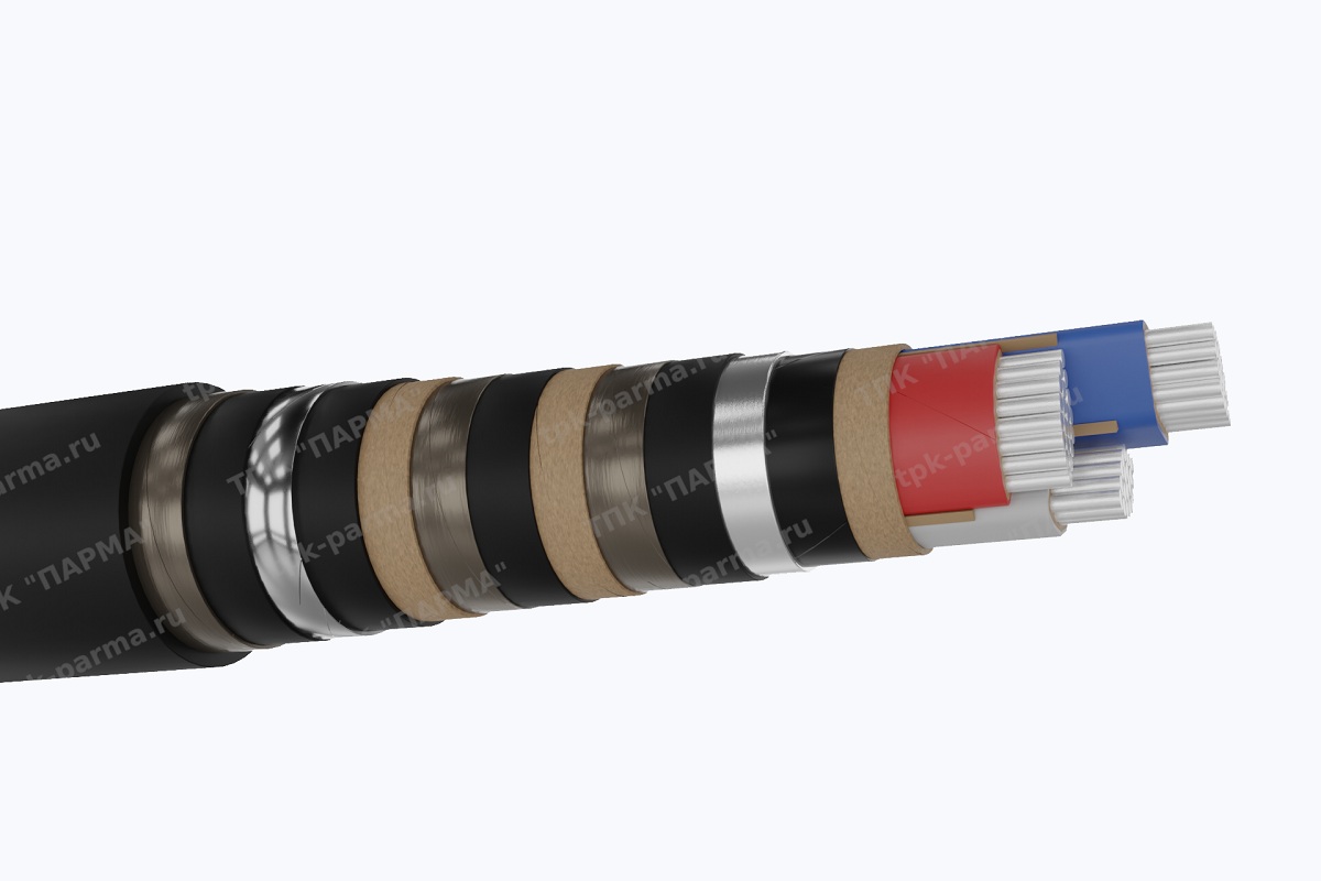 Фотография провода Кабель ААБ2лШп 3х10 - 6кВ