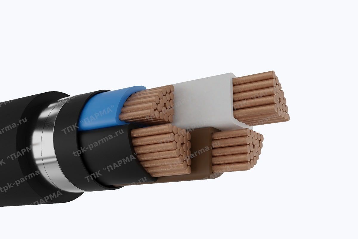 Фотография провода Кабель ПвБбШв 4х150 - 1кВ