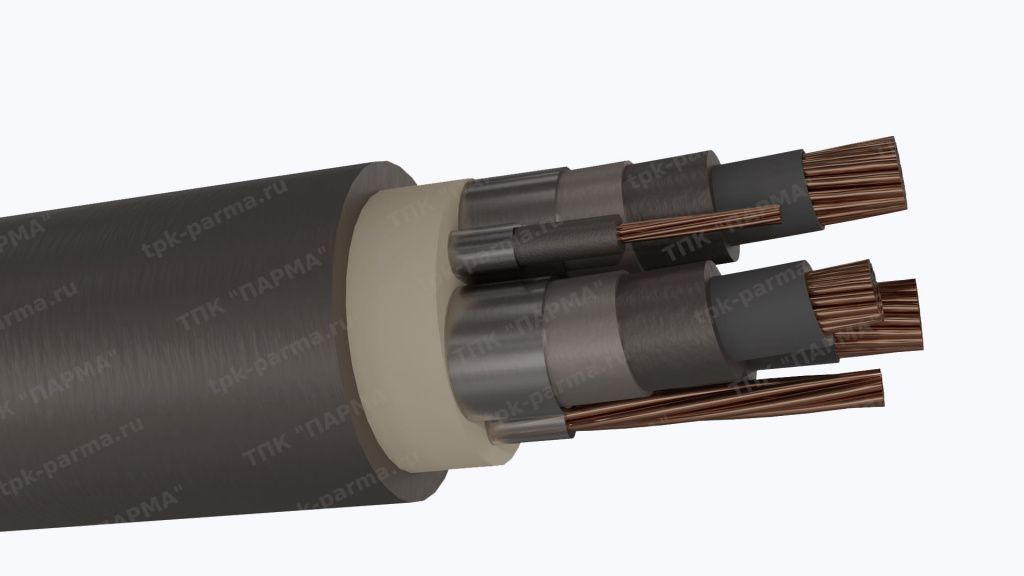 Фотография провода Кабель КГЭТ 3х25+1х10+1х10 - 10кВ